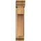 Ekena Millwork Westlake Traditional Rough Sawn Bracket w/ Offset Brace, Western Red Cedar, 6"W x 16"D x 28"H BKT0604X16X28WTL01RWR - alternate 4